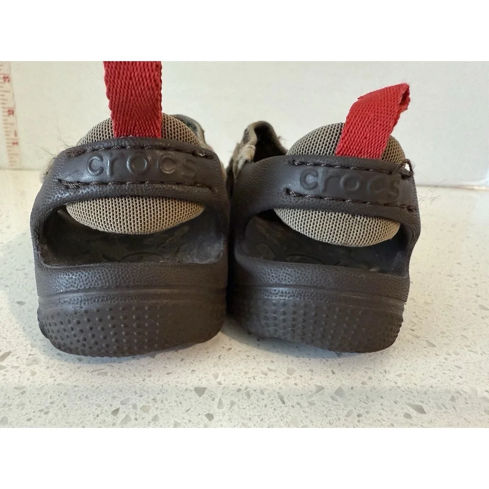 Crocs Micah II Water Sandals Toddler Brown Slip On Beach‎ Pool
